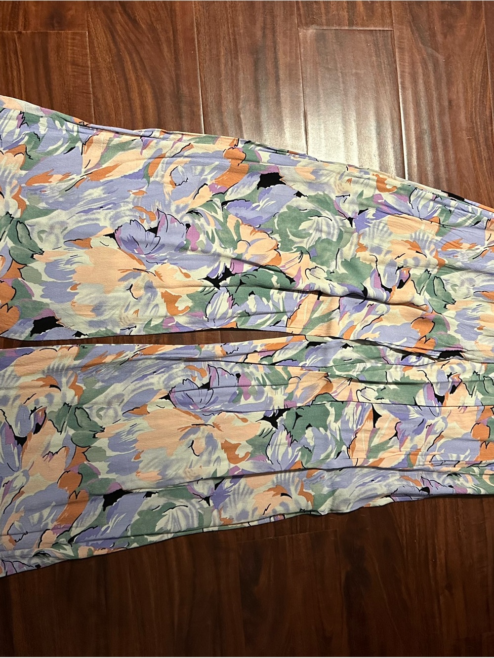 Lulu's Pastel Floral Wide-Leg Pants with Matching Halter Top - Picture 3 of 6
